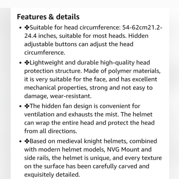 Airsoft Tactical Black Full Face Helmet. Cosplay, Helmet, Role Playing Film Prop - Picture 5 of 8